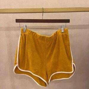 Re/Done x Hanes Marigold 90s Terry Cloth Short